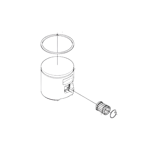 PISTON COMPLETO HUSQV. 455 (47 mm)
